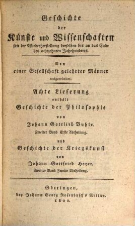 Geschichte der Kriegskunst seit der ersten Anwendung des Schießpulvers zum Kriegsgebrauch bis an das Ende des achtzehnten Jahrhunderts. Zweiter Band