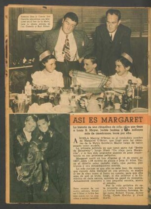 Así es Margaret O'Brien