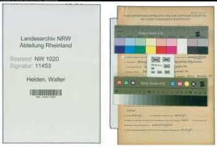 Entnazifizierung Walter Helden , geb. 18.08.1913 (Klempner)