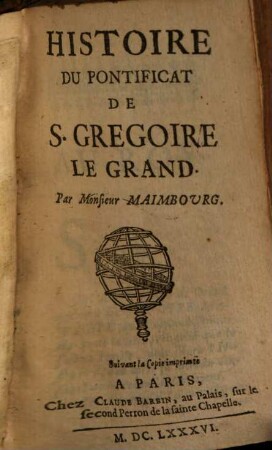 Histoire Du Pontificat De S. Gregoire Le Grand