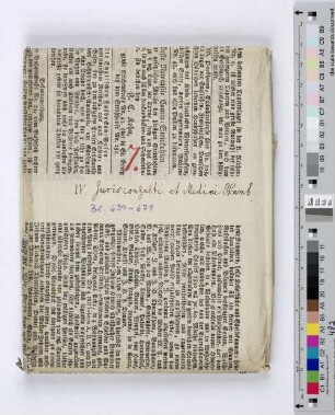 7. Jurisconsulti et medici Hamb. (Blatt 639-679)