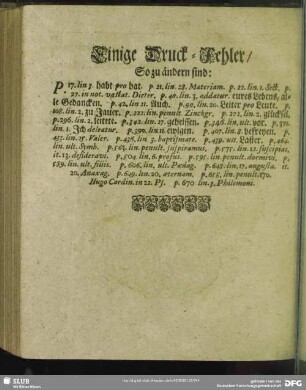 Einige Druck-Fehler