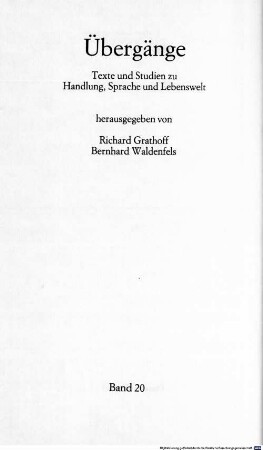 Das literarische Feld : Phänomenologie der Literaturwissenschaft ; Wolfgang Iser zum 60. Geburtstag