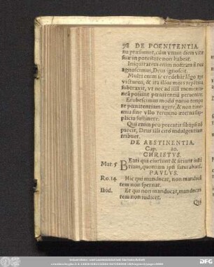 De Abstinentia. Cap. 10.