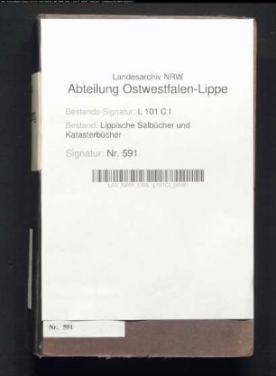 Konzept des Salbuchs des Fleckens Schwalenberg von 1854 (Duplikat)