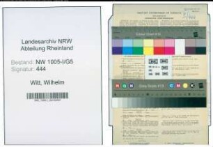 Entnazifizierung Wilhelm Witt , geb. 13.10.1897 (Schlosser)