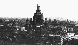 Dresden, Frauenkirche und architektonisches Umfeld; Bähr, George; Fehre, Johann Gottfried