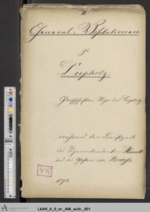 Diepholz: Visitationsakten
