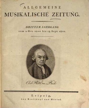 Allgemeine musikalische Zeitung. 3. 1800/01