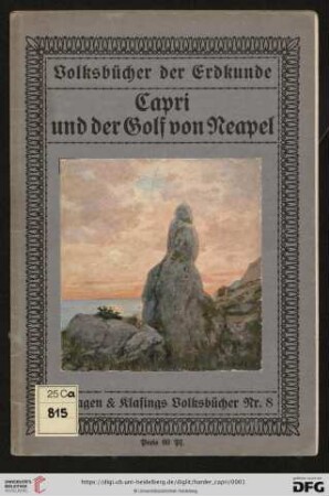 Band 8: Velhagen & Klasings Volksbücher: Capri und der Golf von Neapel