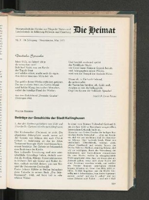 Beiträge zur Geschichte der Stadt Kellinghusen