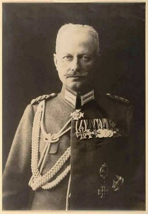 Fritz von Graevenitz, General der Infanterie, Generaladjutant 1918 in Uniform mit Orden, Brustbild