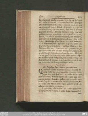 Cap. VI. De Legibus Iudiciorum privatorum.