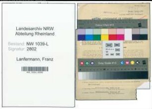 Entnazifizierung Franz Lanfermann , geb. 01.01.1893 (Kreisbeamter)
