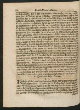 II. Von denen Lehn-Gütern