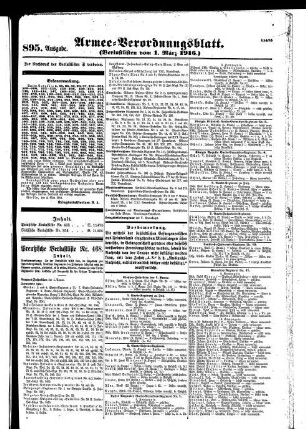 895. Ausgabe. Mittwoch, 1. März 1916