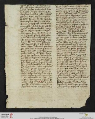 Fragment III) Handschriftenmakulatur: Henricus Heinbuche de Langenstein, De ascensione Domini