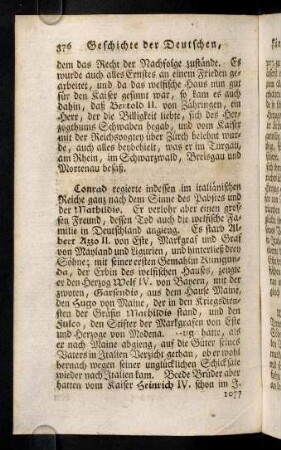 376-386, Conrad regierte indessen im italiaenischen ...