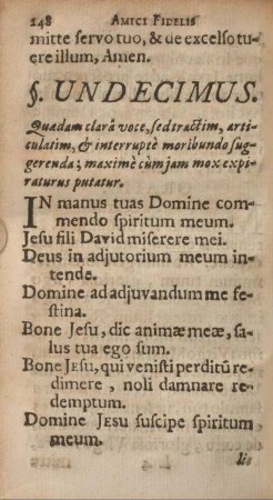§. Undecimus.