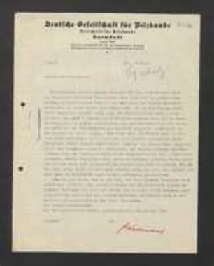 Brief von Franz Kallenbach an Sebastian Killermann