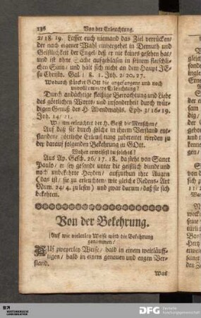 Von der Bekehrung.
