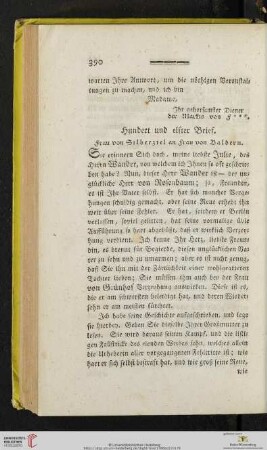 (Hundert und elfter Brief - Hundert und funfzehnter und letzter Brief)