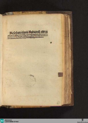 Resolutorium dubiorum circa celebrationem missarum occurrentium