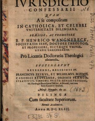 Ivrisdictio Confessarii