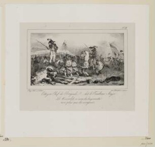 Kriegsszene, Blatt 11 der Folge "Lithographisches Album"
