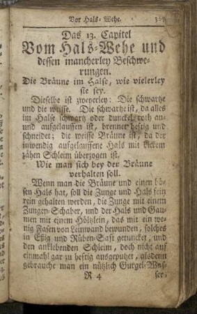13. Vom Hals-Wehe ...