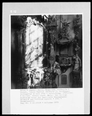 Seitenaltar — Der heilige Korbinian weist das bayerische Herzogenpaar Grimoald und Pilitrud zurecht