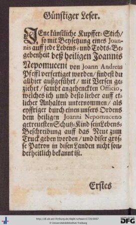 Günstiger Leser.