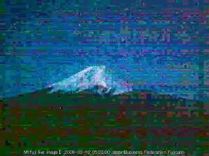 "2009-03-12 05:32:00" aus der Serie "100100 Views of Mount Fuji"