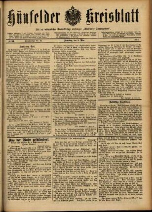 Ausgabe vom Dienstag, den 05. Mai 1914.