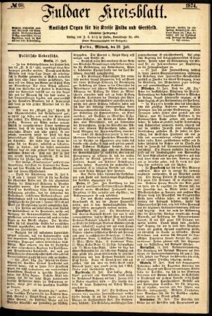 Ausgabe vom Mittwoch, den 29. Juli 1874.