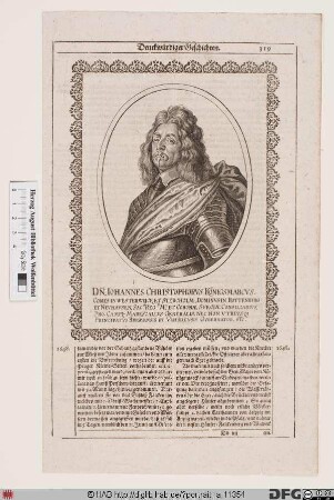 Bildnis Hans Christoph von Königsmarck (1650 Graf)