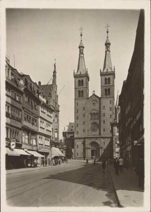 Würzburg. Blick zum St.-Kilians-Dom