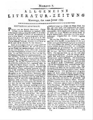 DeRossi, G. B.: Variae lectiones Veteris Testamenti. Vol. 1. Prolegomena, Clavis Codicum, Genesis, Exodus, Leviticus. Parma: Stamperia Reale [1784]
