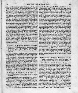 Anekdotenalmanach. Auf das Jahr 1834. Gesammelt und herausgegeben von K. Müchler. Berlin: Duncker & Humblot [1833]