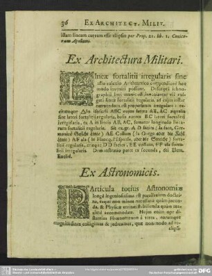 Ex Astronomicis