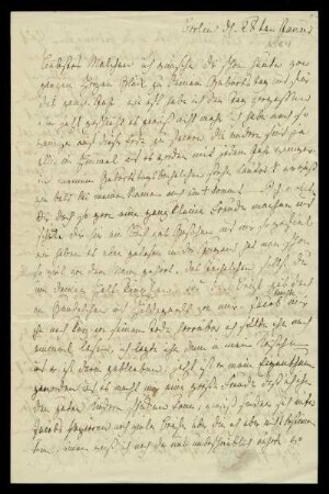 Brief von Dorothea Grimm an Amalie Hassenpflug