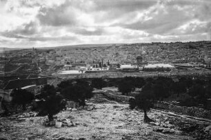 Jerusalem mit Tempelberg (HAPAG-Mittelmeerfahrt der Oceana Leonhardt 1929)