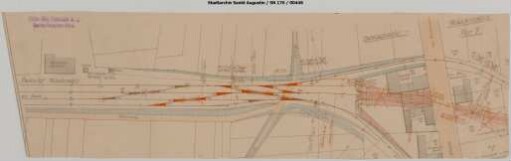 Niederpleis, Bahnhof: Veränderung der Bahnhofseinfahrt aus Richtung Hennef; Gleislageänderung