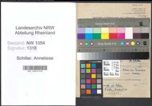 Entnazifizierung Anneliese Schiller , geb. 15.08.1916 ()