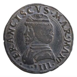 Münze, 1/2 Teston, 1484-1519