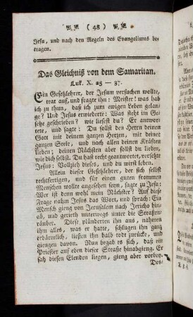 48-54, Das Gleichniß von dem Samaritan