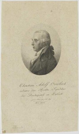 Bildnis des Christian Adolf Overbeck