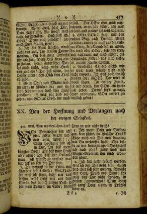 XX. Von der Hoffnung und Verlangen nach der ewigen Seligkeit.