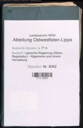 Anstellung des Kontrolleurs beim Wegebau Heinrich Arcularius, sp. Wegebaumeister