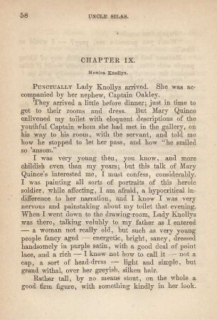 Chapter IX. Monica Knollys